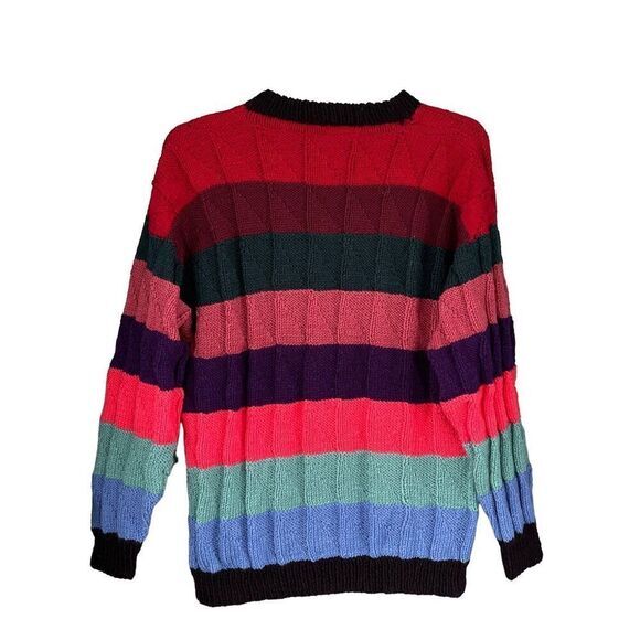 T4‎ Lambswool Colorful Sweater Size Large - Picture 2 of 4